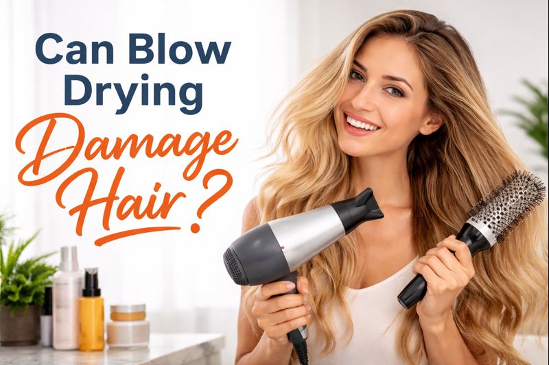 can blow drying damage hair