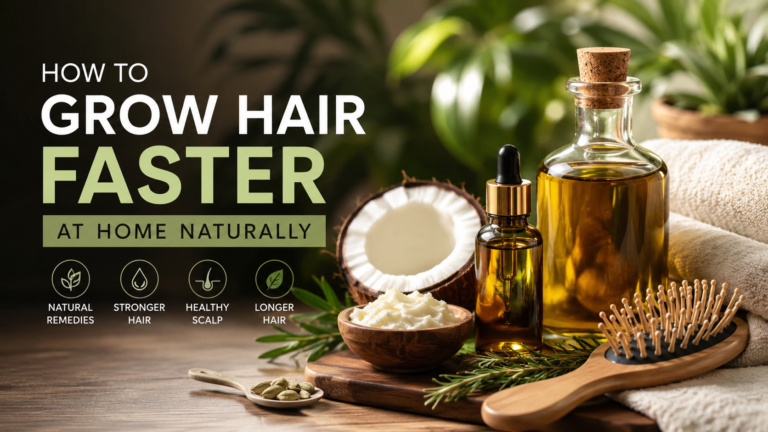 How to Grow Hair Faster at Home Naturally (Proven Tips )